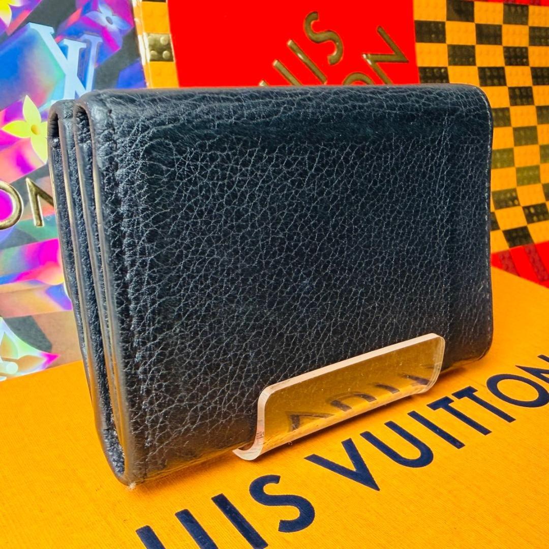 【セール中！】ルイヴィトン ポルトフォイユ・ロックミニ　三つ折り財布 ノワール