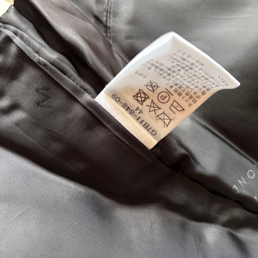 マッキントッシュロンドン44大きいサイズブラック フード付きロングコート15万