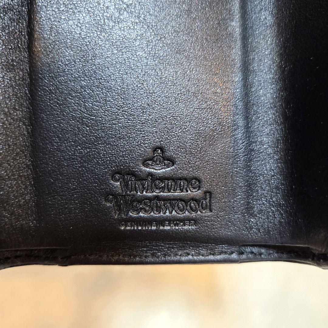 美品 ヴィヴィアンウエストウッド　3つ折り財布　レター型　オーブ　黒