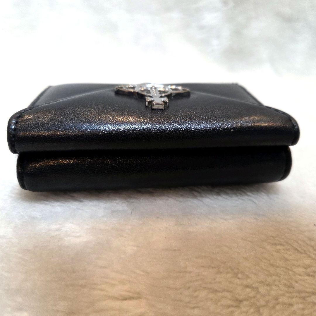 美品 ヴィヴィアンウエストウッド　3つ折り財布　レター型　オーブ　黒