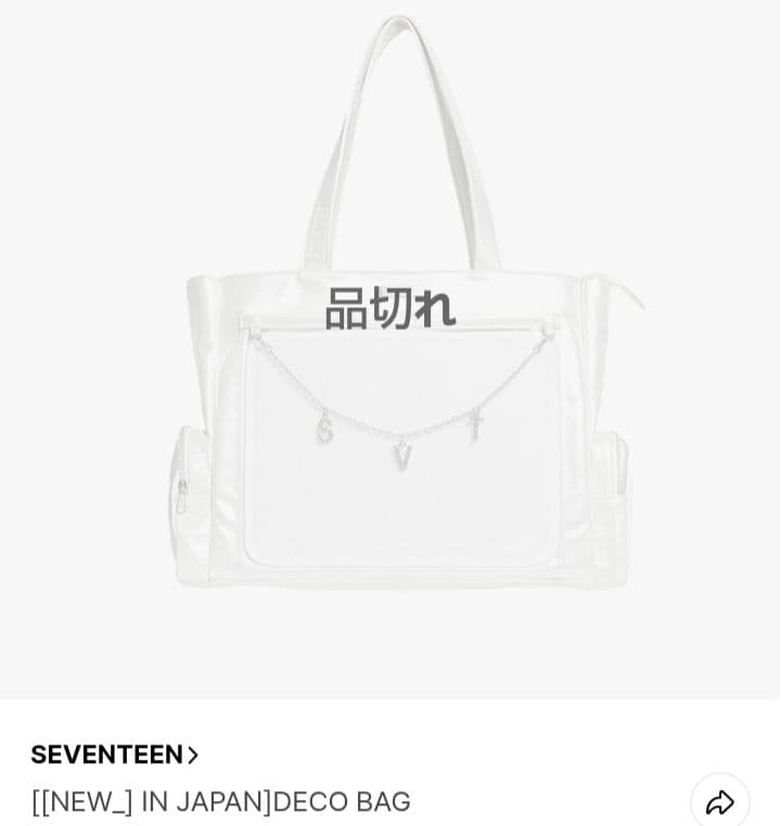 SEVENTEEN WORLDTOUR NEW_IN JAPAN デコバッグ