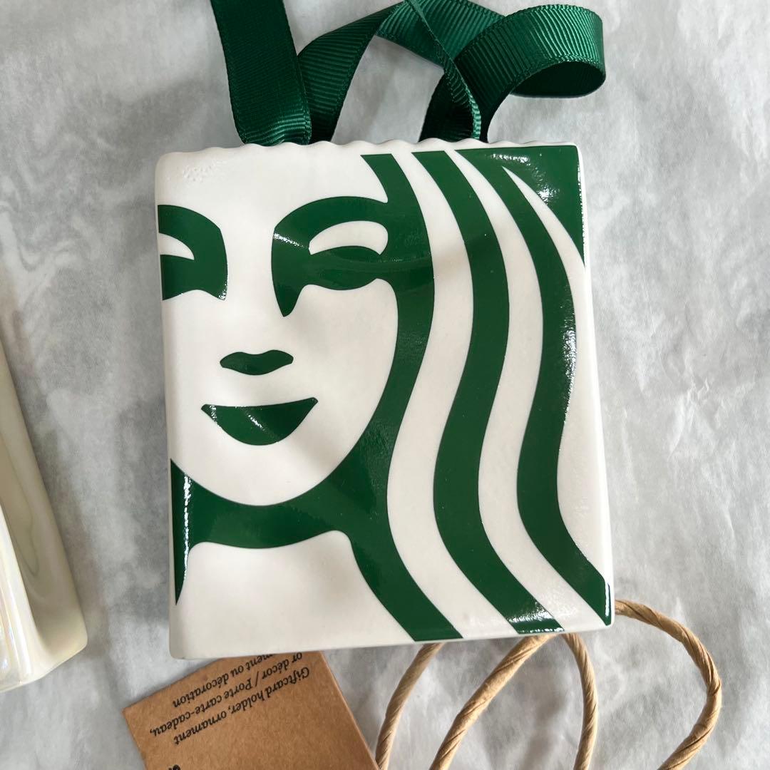 日本未発売　4個セット　スターバックス ショッパー　オーナメント　陶器