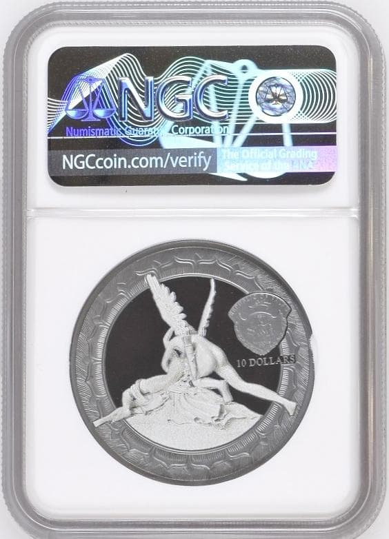 2016年 パラオ 天使 キューピッド 10ドル 2オンス 銀貨 PF70 UC