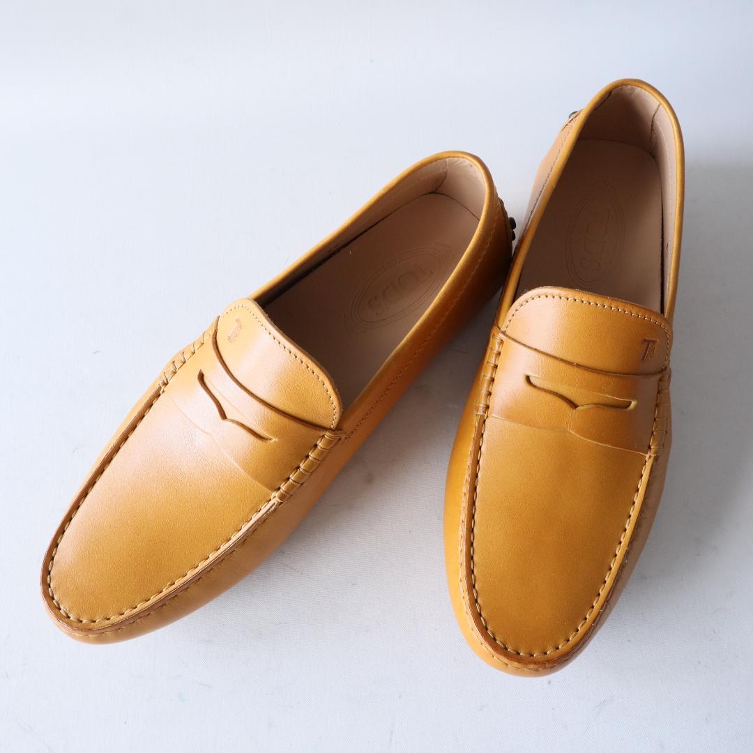 未使用トッズ　ゴンミーニ　イエローキャメル　8.5 27.5cm ドライビング