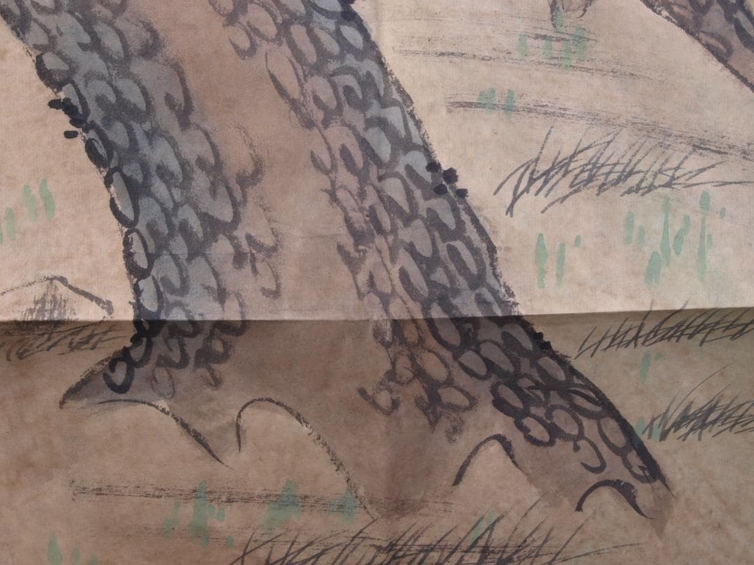 中国　清時代　肉筆水彩絵　唐物骨董品，古美術 AK1865A12-3