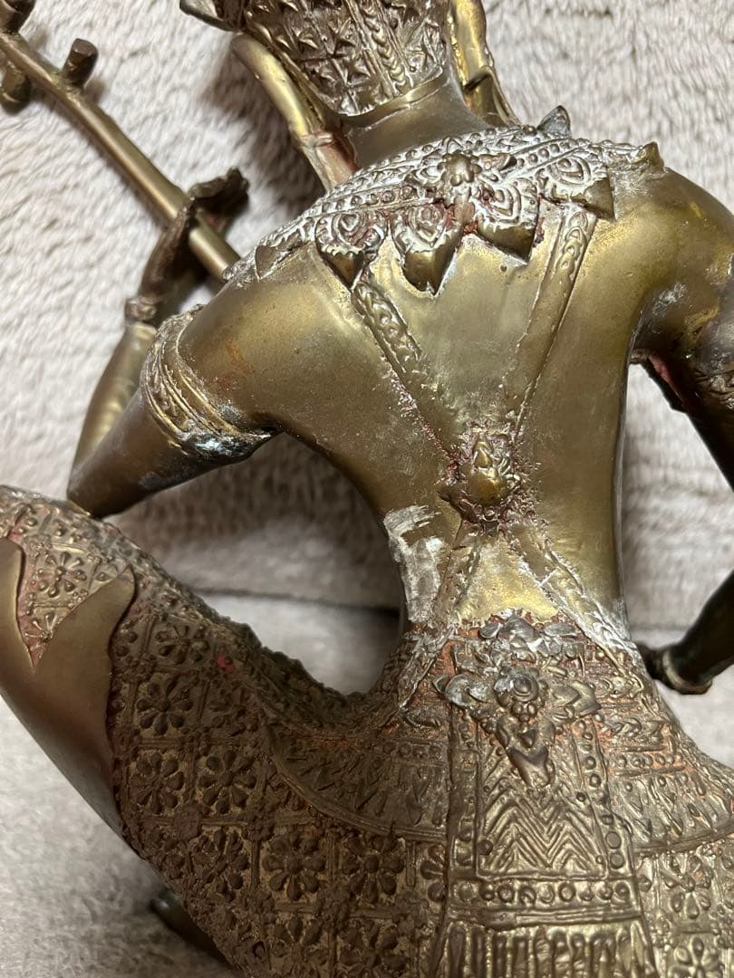 タイ仏像 Gandharva 古銅鍍金仏 ガンダルヴァ