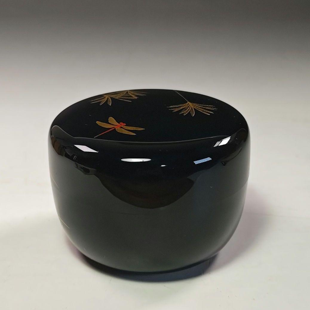 イ779 棗『新井司峰作』『銀時　武蔵野蒔絵　平棗　共箱』茶器　茶入　茶道具