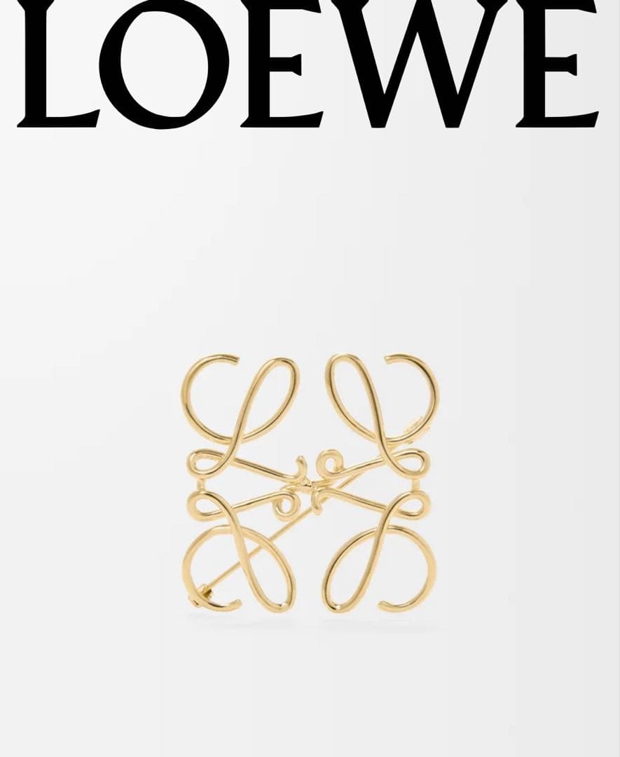 【LOEWE】 アナグラム　ブローチ