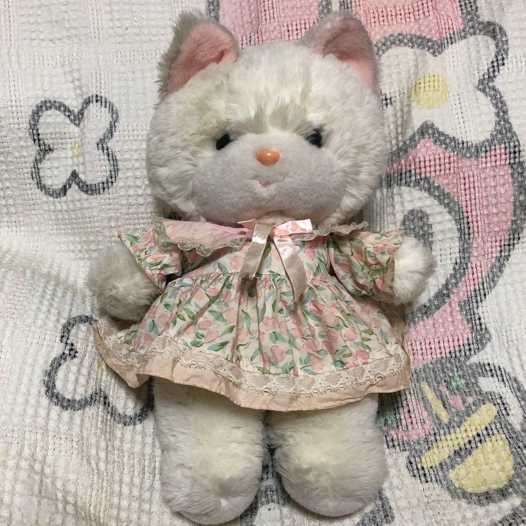 当時の物　昭和レトロ　ヴィンテージ 吉徳　クリーミー　ぬいぐるみ　中古品　①