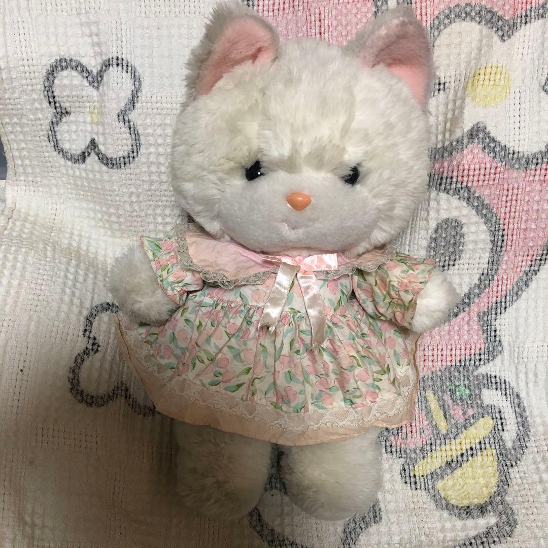 当時の物　昭和レトロ　ヴィンテージ 吉徳　クリーミー　ぬいぐるみ　中古品　①