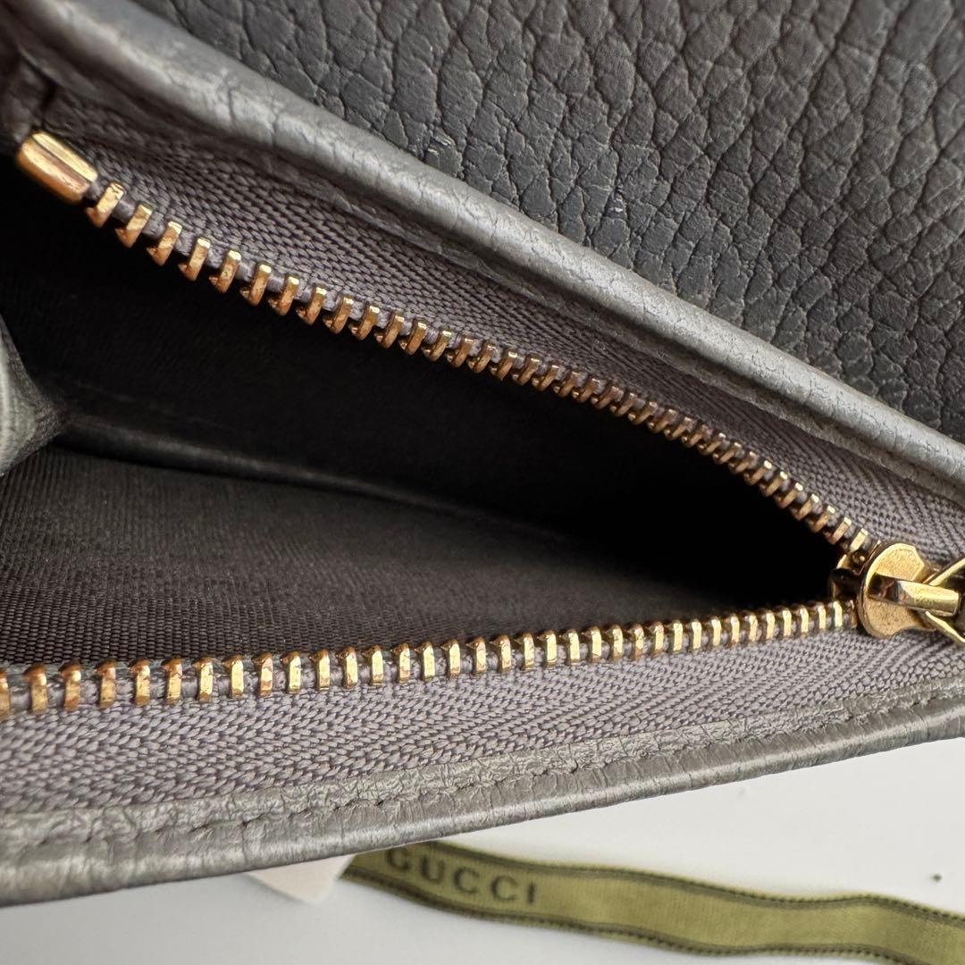 【極上美品】 215 GUCCI グッチ マーモント 2つ折り 財布 コンパクト