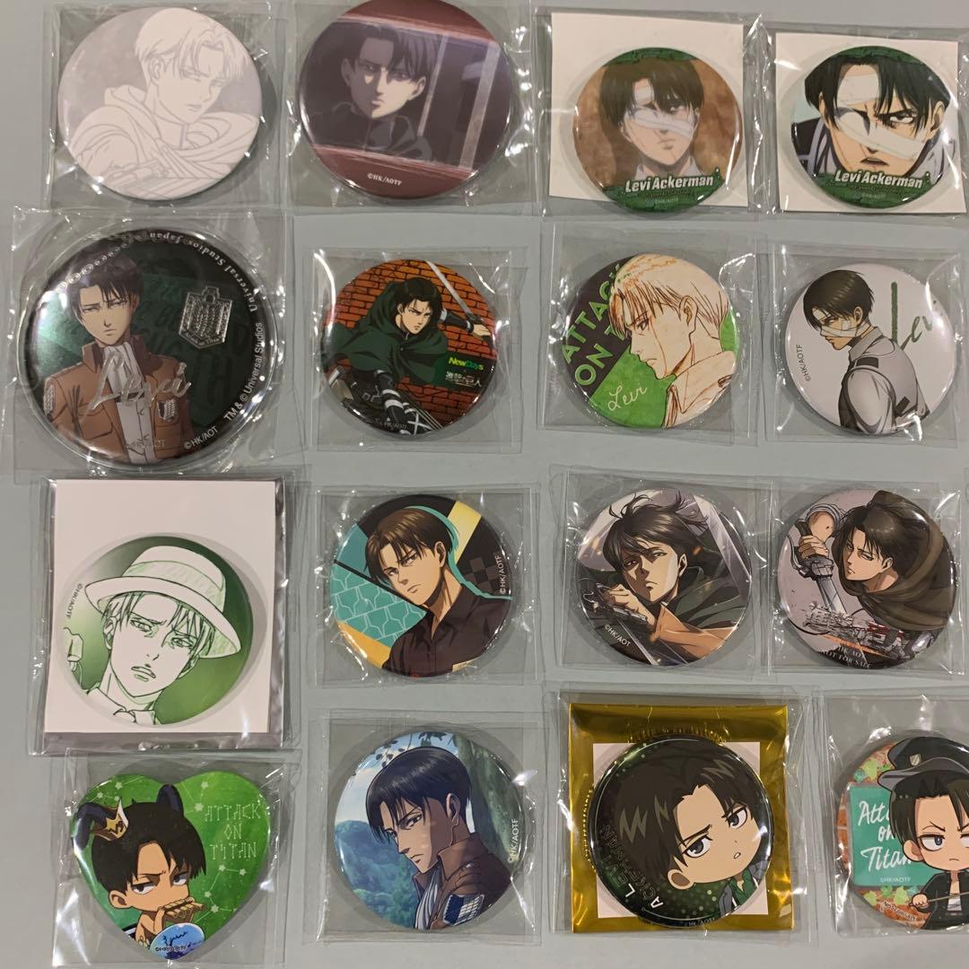 ☆進撃の巨人　リヴァイ　缶バッジ　おまとめ　24点