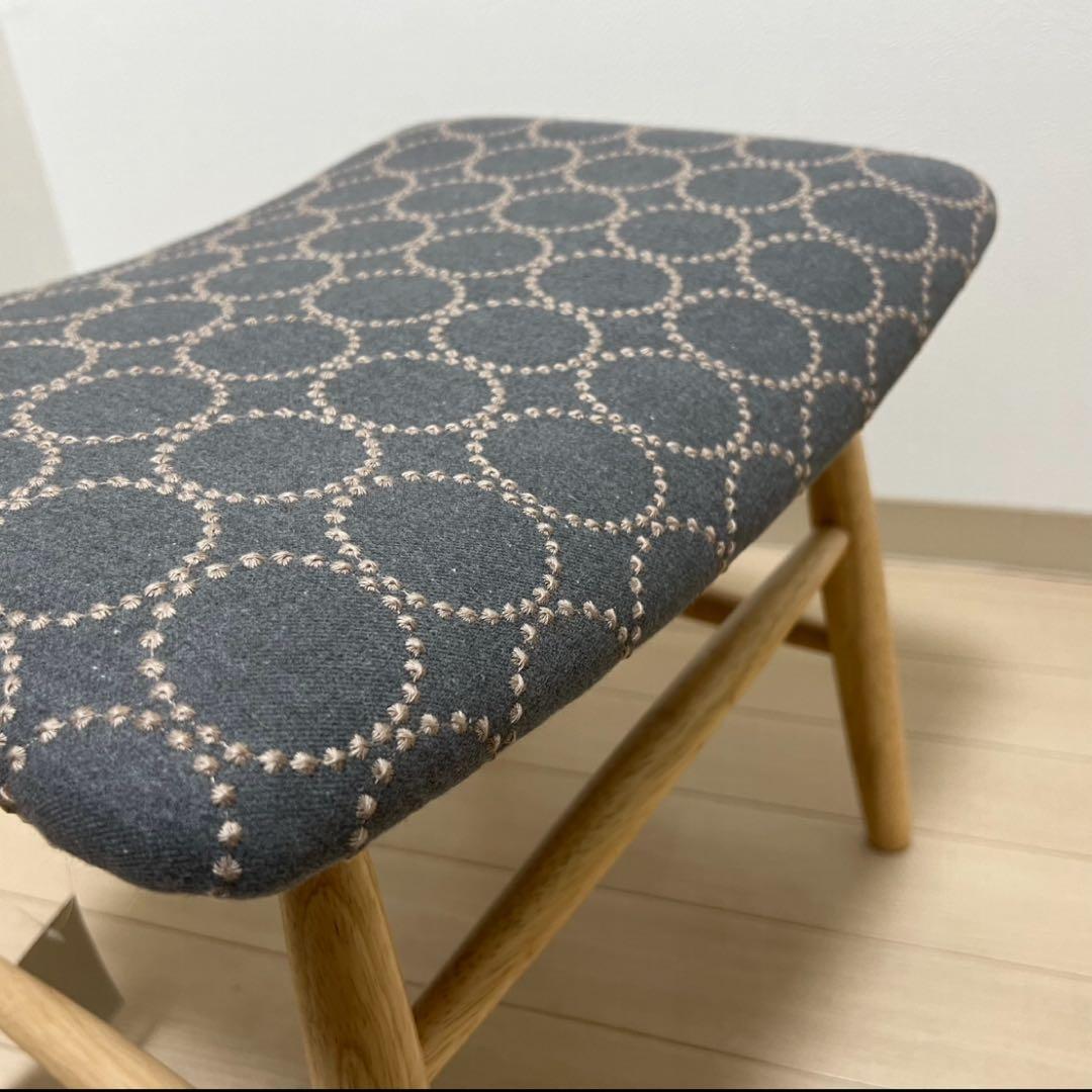 ミナペルホネン dop タンバリン スクエア スツール 【グレー】オットマン