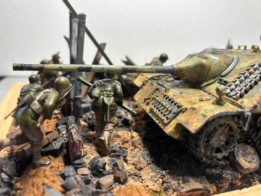 戦車　ジオラマ　ドイツ　アメリカ