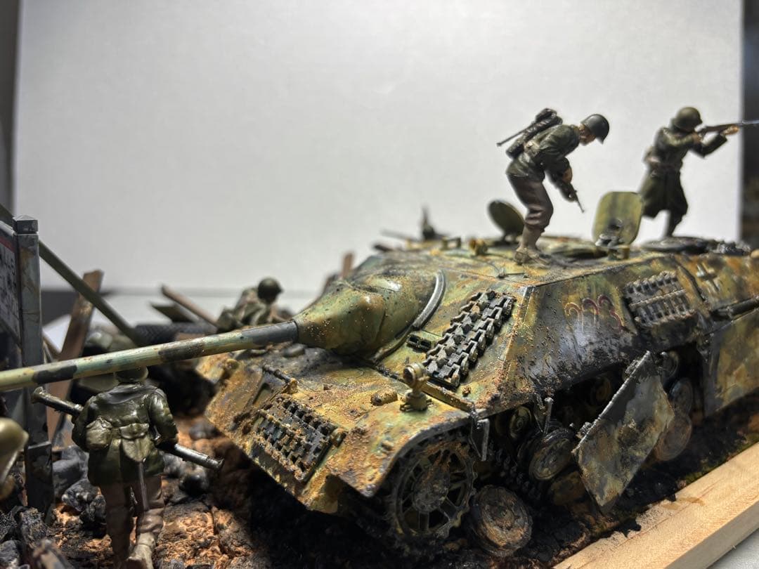 戦車　ジオラマ　ドイツ　アメリカ