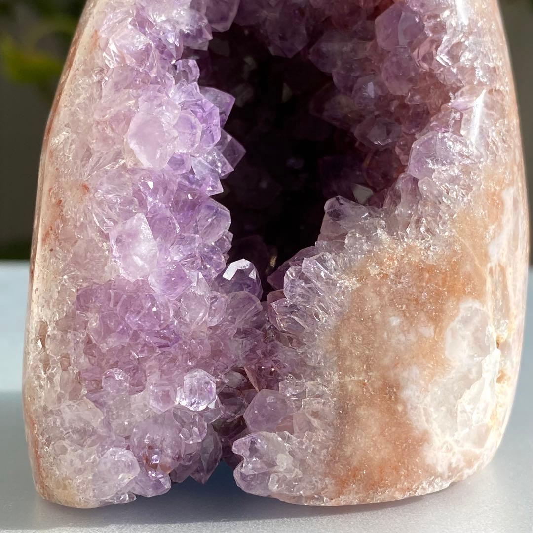 【 天然石 ピンクアメジスト アメジスト 原石 ドゥルージー ドーム B 】