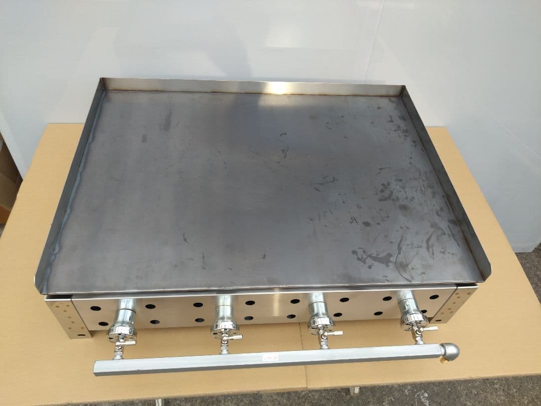 プロパンガス 鉄板焼 グリドル 幅７５cm ３辺フチ 送料無料 お好み広島焼き