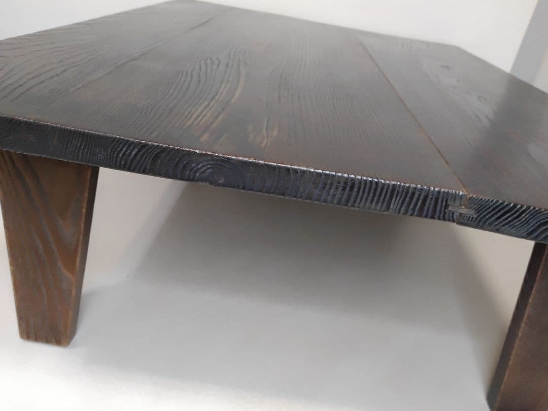 職人の技が光る！ アンティーク 木組み ちゃぶ台 座卓 ローテーブル 昭和レトロ