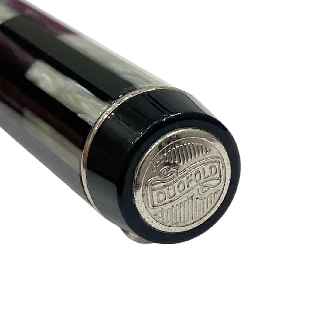 PARKER パーカー デュオフォールド モザイク 万年筆 ペン先K18 黒系