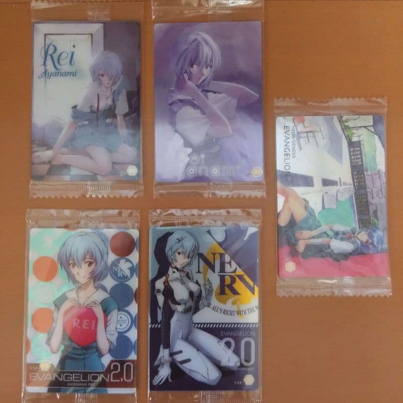 エヴァンゲリオン ウエハースカード 綾波レイ カード5枚セット
