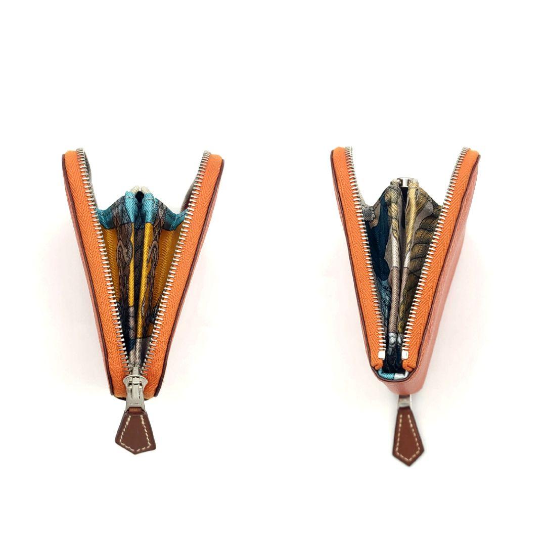 エルメス ヴォーエプソン アザップコンパクト シルクイン コンパクトウォレット