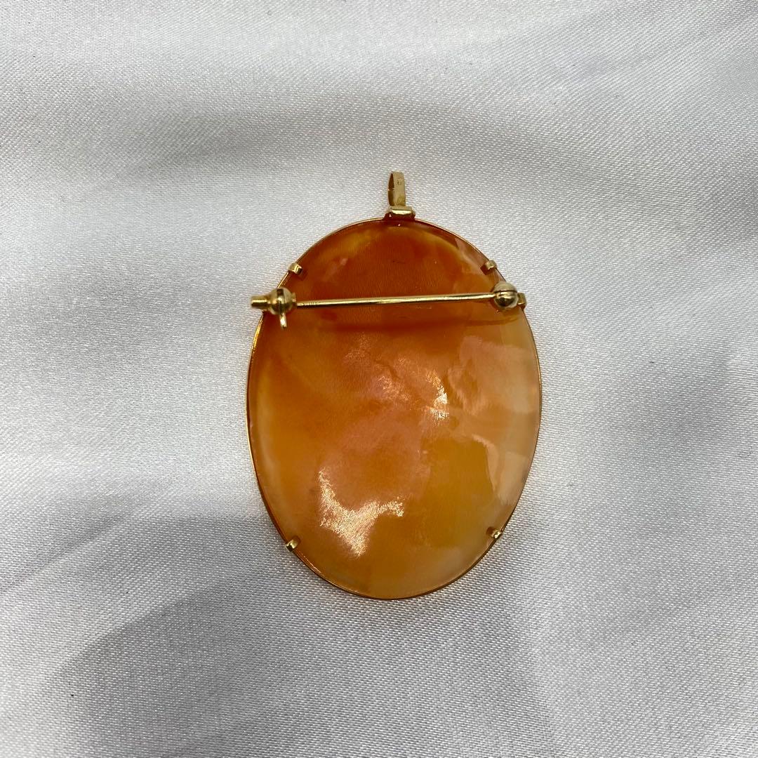 カメオ K18 ブローチ