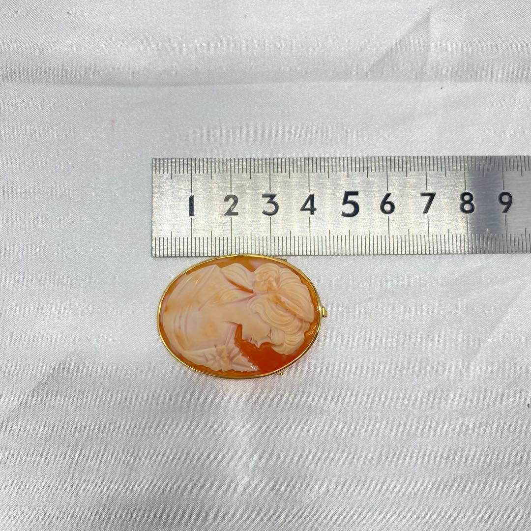 カメオ K18 ブローチ