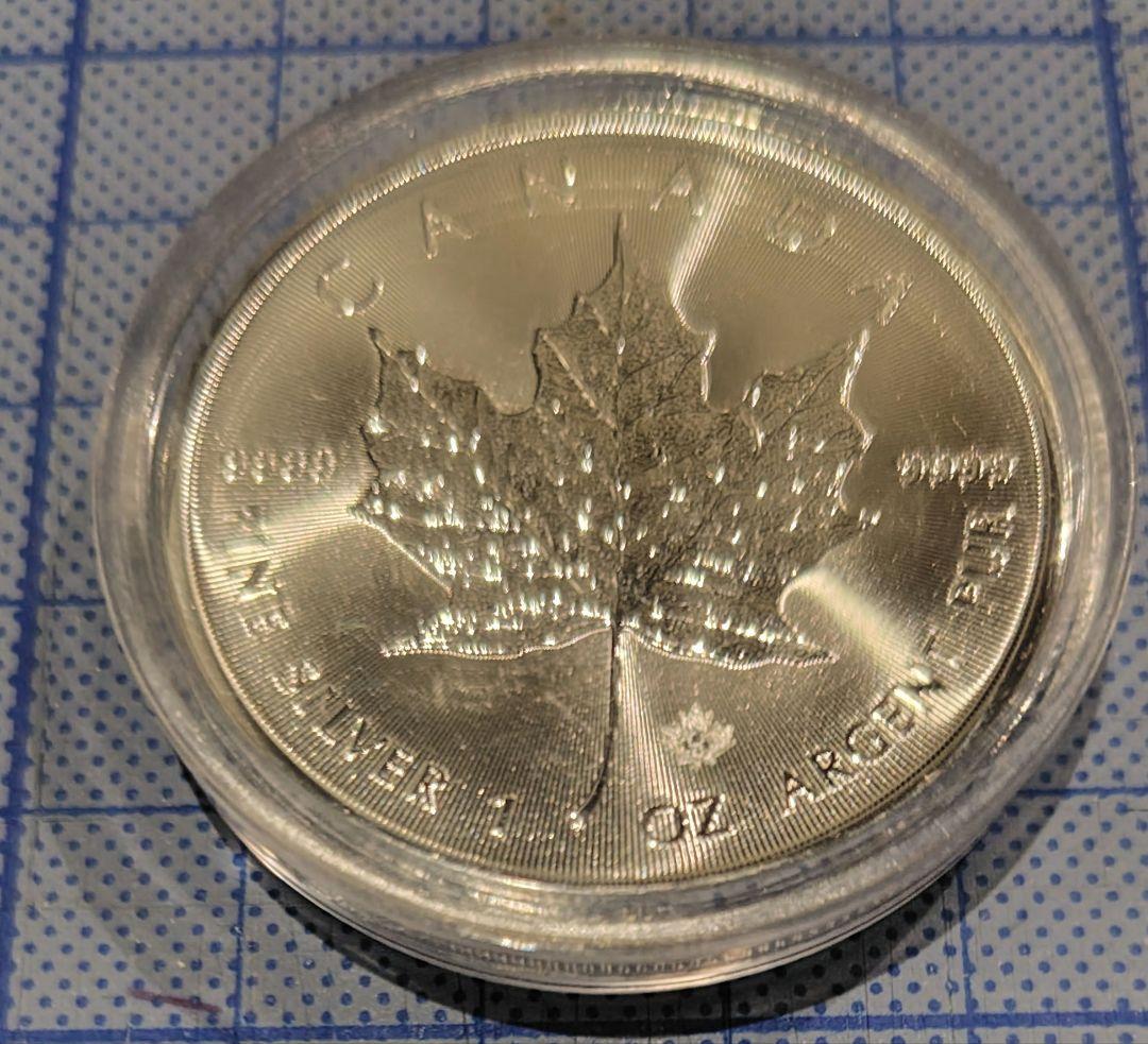 エリザベス女王 銀貨 /2021年/ メープルリーフ 1オンス/ 2枚セット
