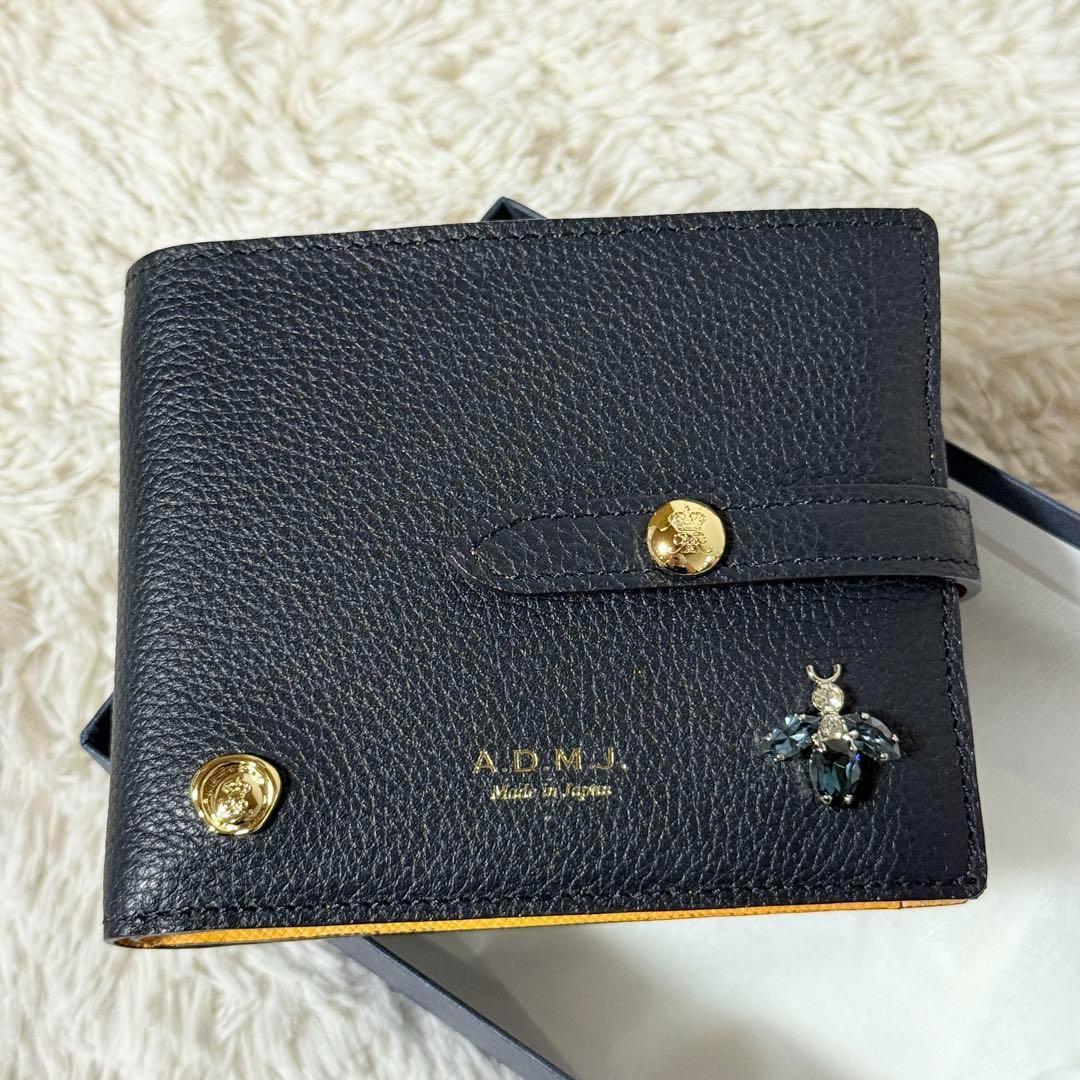 未使用✨A.D.M.J アクセソワ・ドゥ・マドモワゼル　二つ折り　スワロフスキー