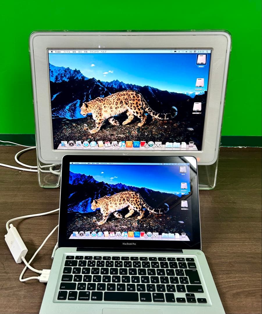 動作商品Appleモニター＆ADC DV I変換器＆mini portアダプター