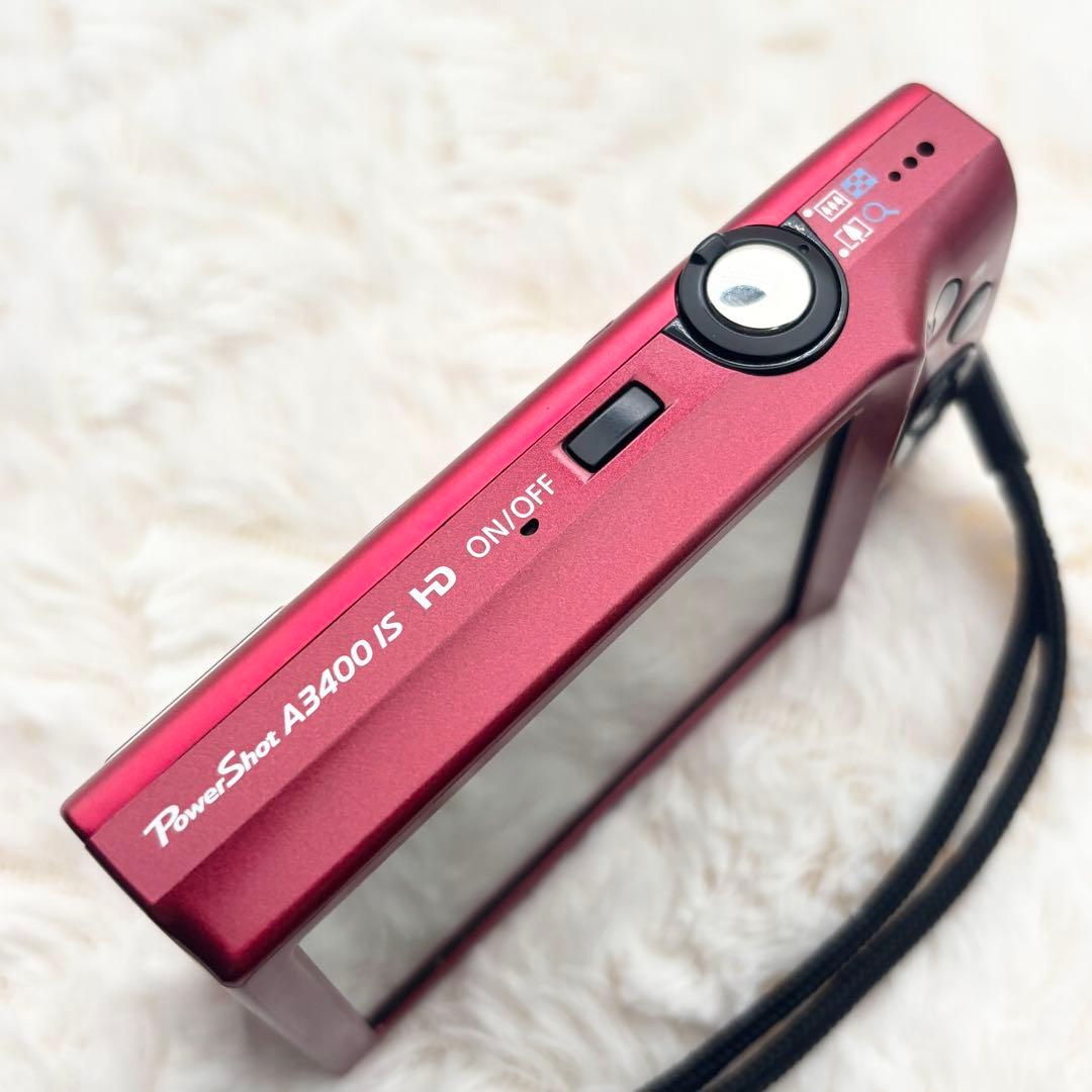 【極美品・動作良好】Canon PowerShot A3400 is レッド