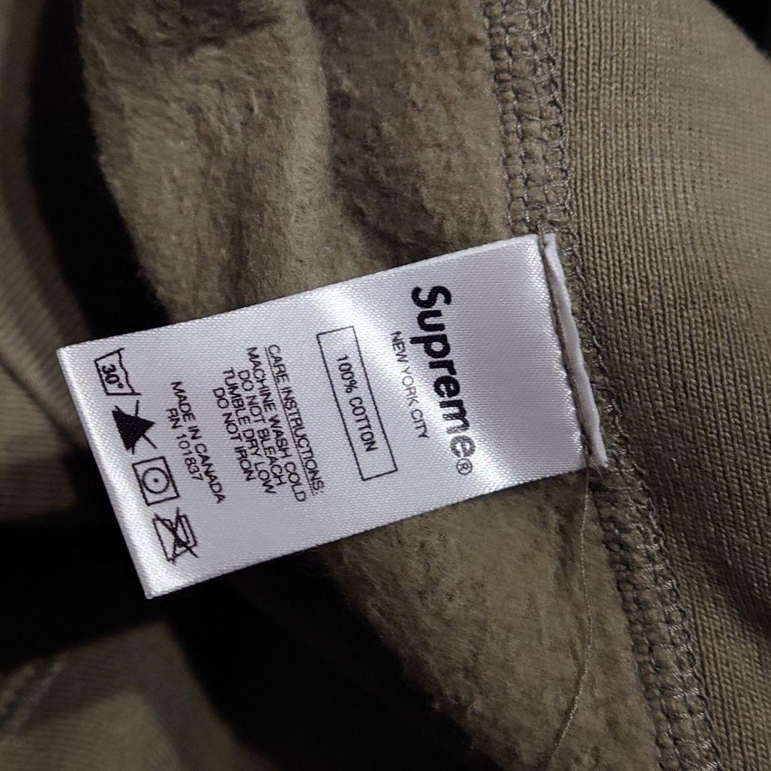 トップス Supreme Cross Box Logo Hooded Olive