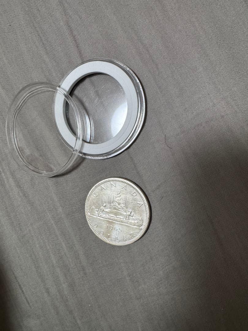 カナダ　１ドル銀貨　1965年