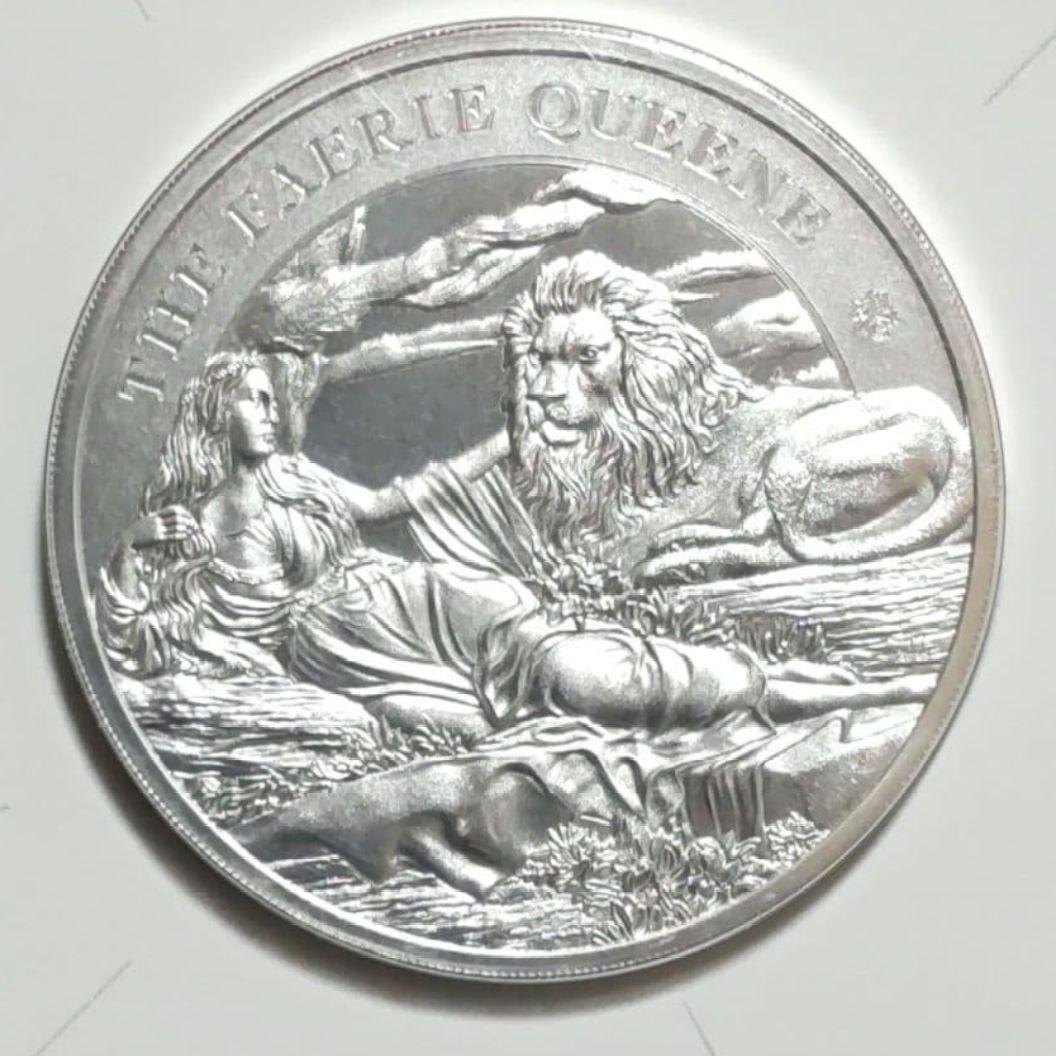 2024年 ウナとライオン 妖精の女王 1オンス銀貨 純銀 ブリスターパック入り