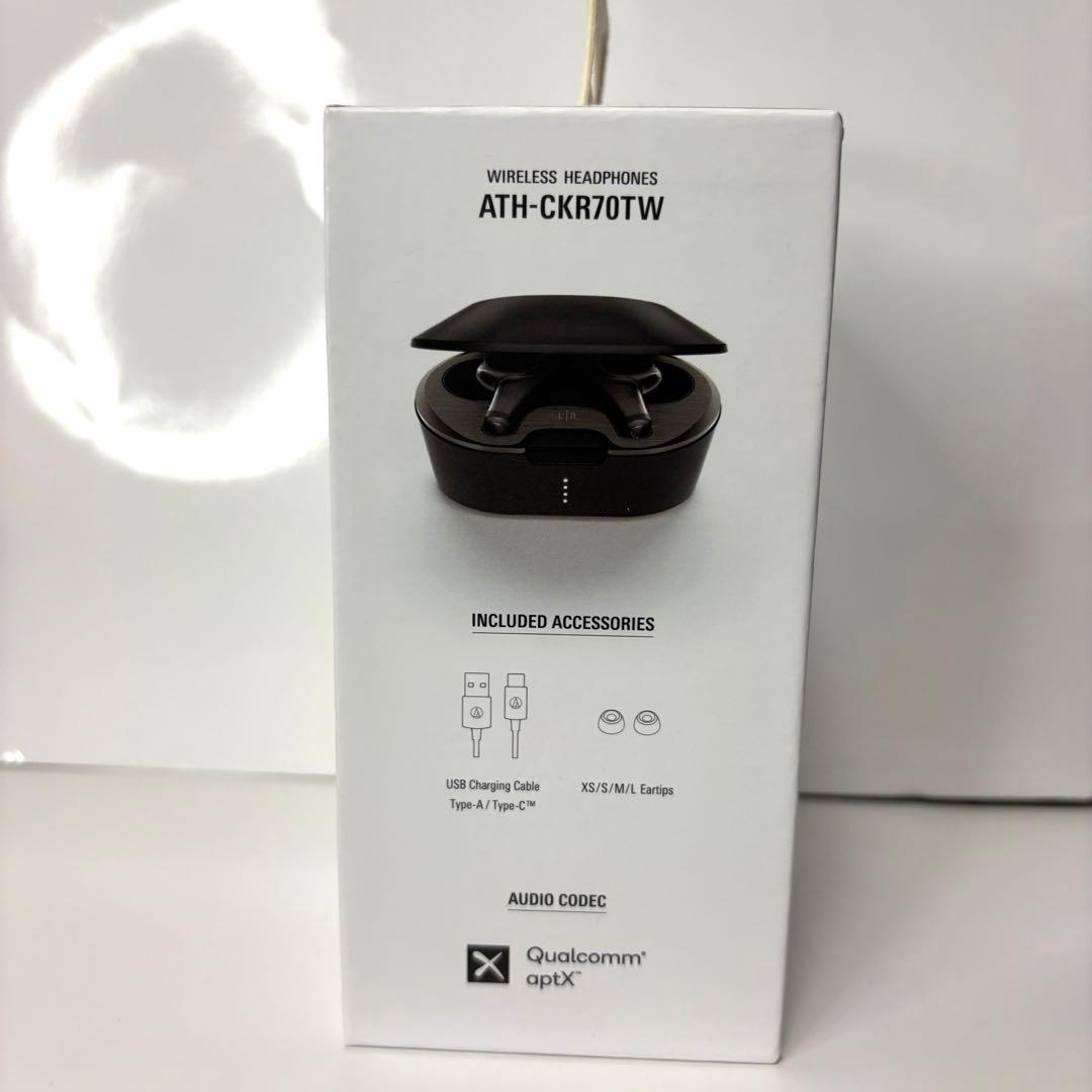 『新品未開封未使用」audio−technicaATH-CKR70TWBLACK