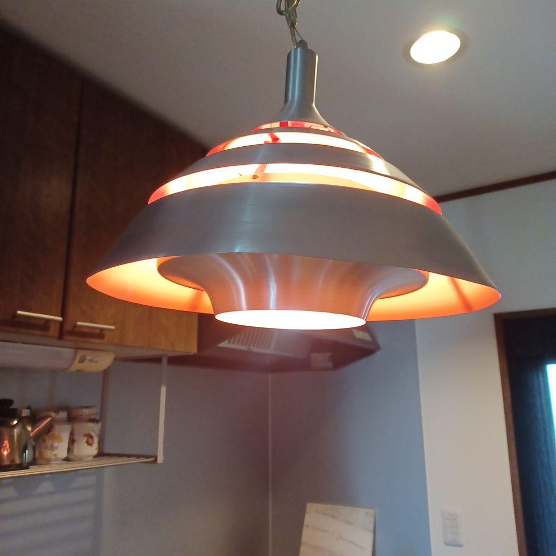 シルバー・オレンジペンダントライト