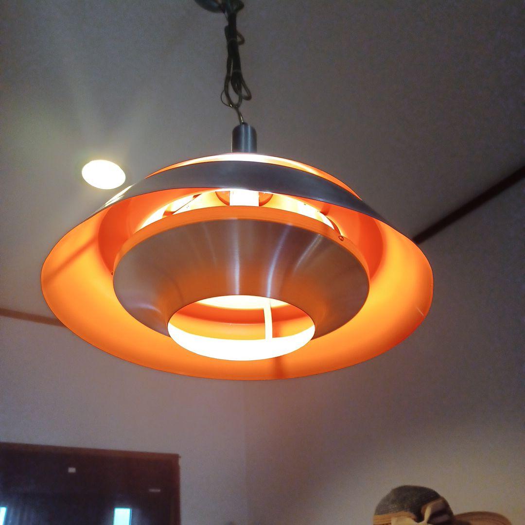 シルバー・オレンジペンダントライト