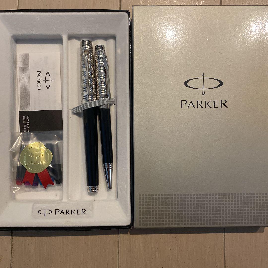 【犬】PARKER パーカー 万年筆＆ボールペン プルミエカスタム セット