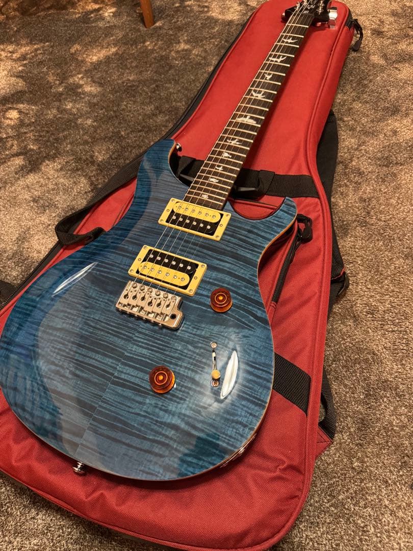 ギター PRS SE Custom Blue Matteo