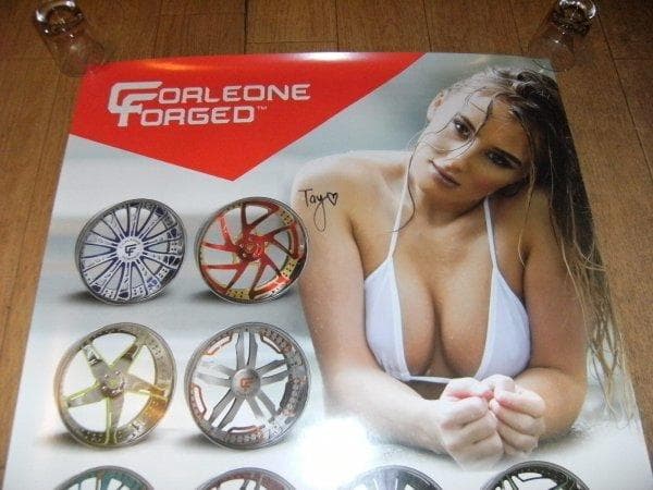 非売品★CORLEONE FORGED WHEELS 美女 サイン入り ポスター