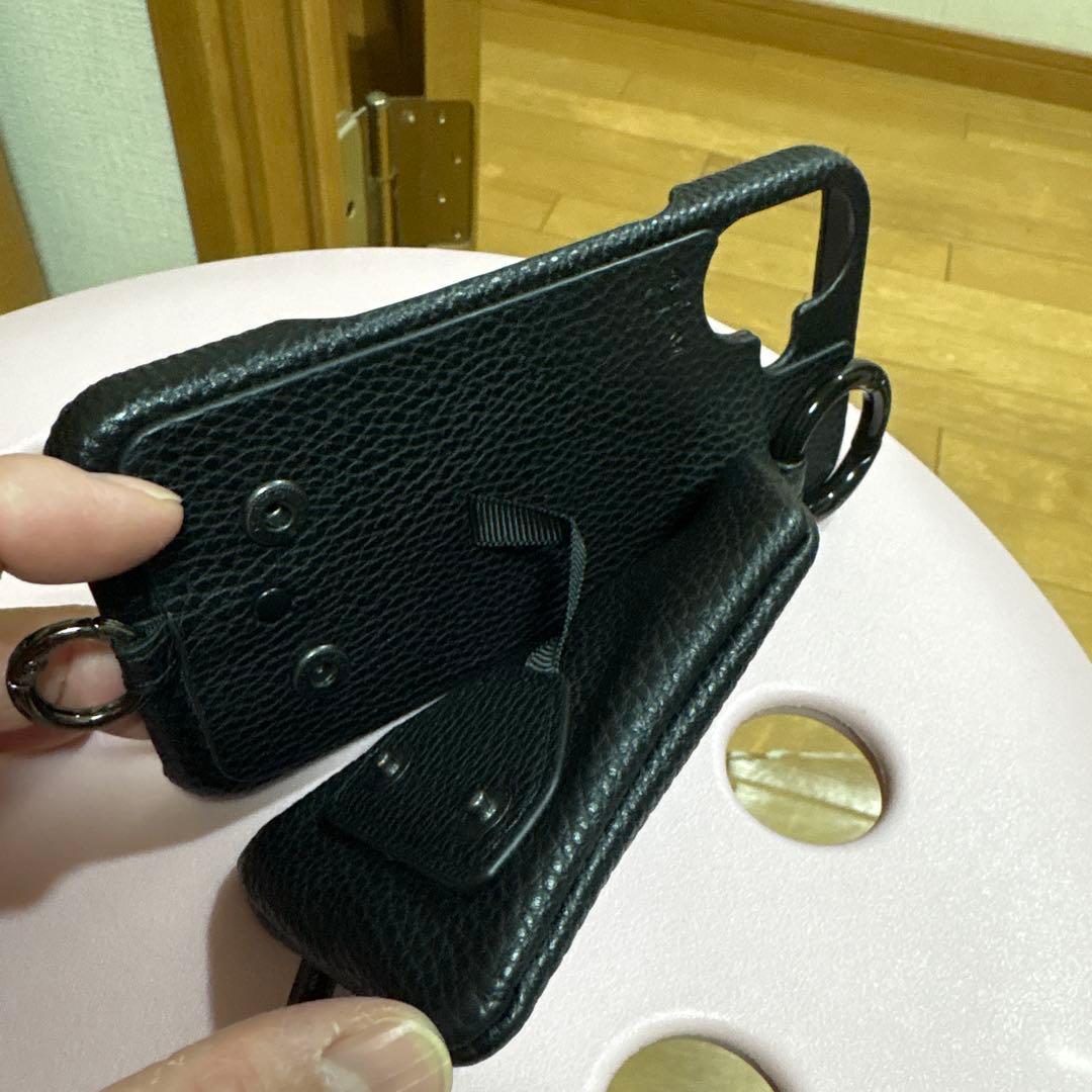 ajew  Flash ブラック iPhone16ケース＋ストラップ