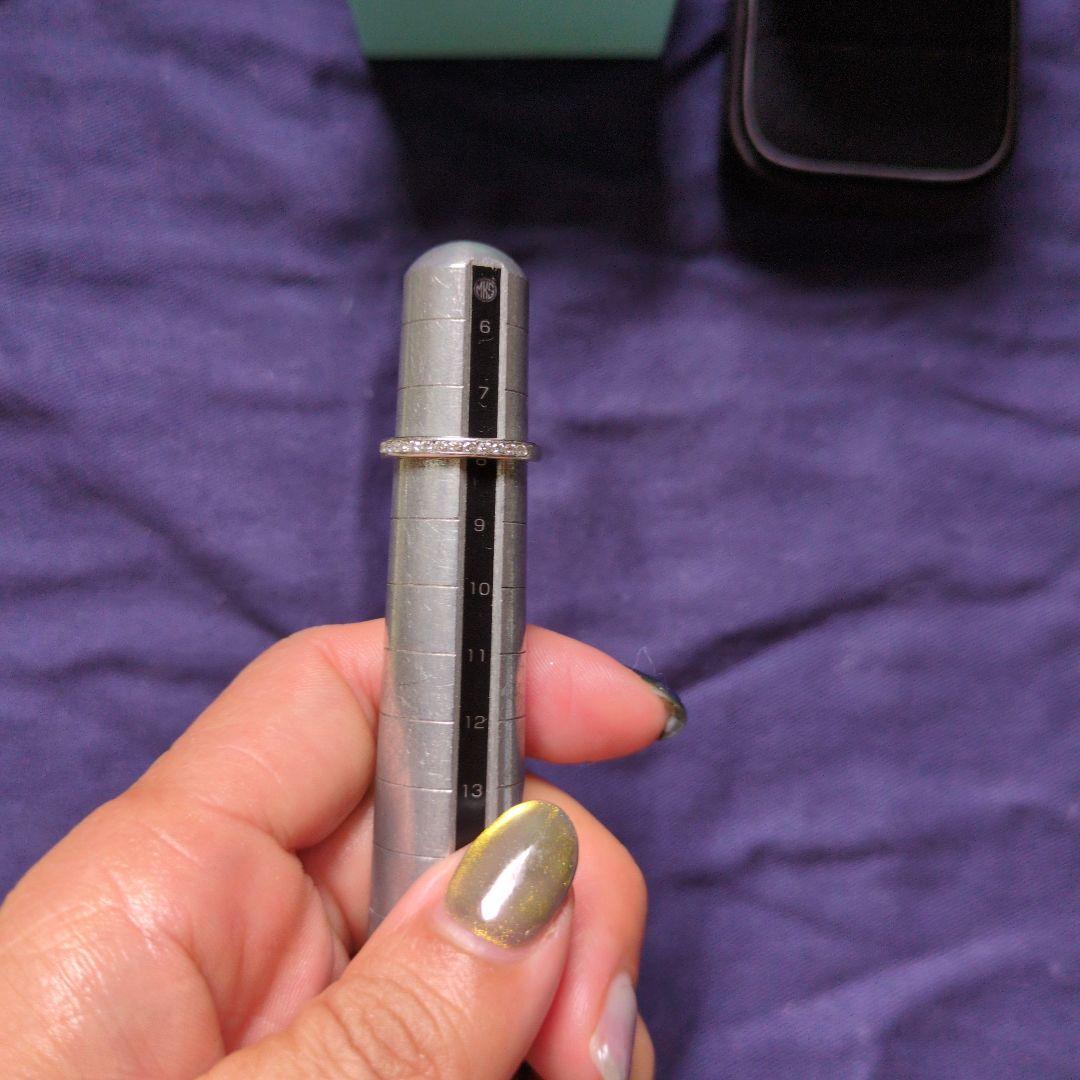 ティファニー　ハーフエタニティリング　pt950 8号