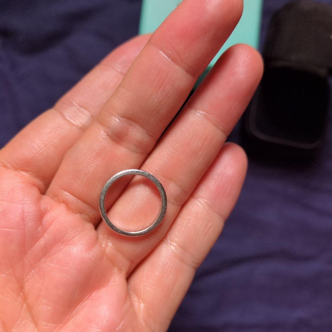 ティファニー　ハーフエタニティリング　pt950 8号