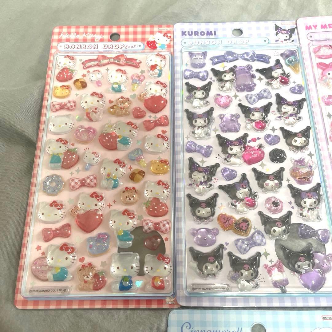 正規品 ボンボンドロップシール サンリオ 第二弾 6枚セット