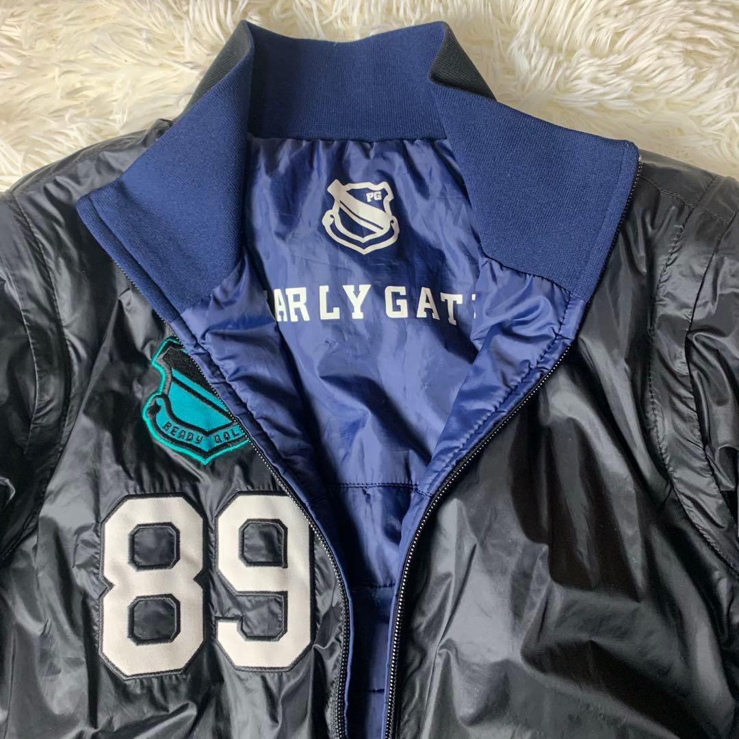 パーリーゲイツ 4WAY リバーシブル ジャケット 黒 ネイビー サイズ2