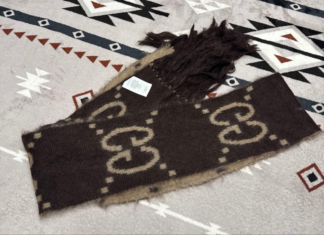 2*N様 ★グッチ★GUCCI★GG モヘア ウール スカーフ★①