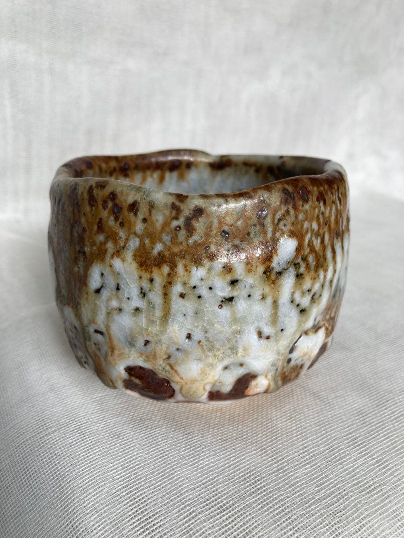 木戸貞昭／土灰志野茶碗／B33