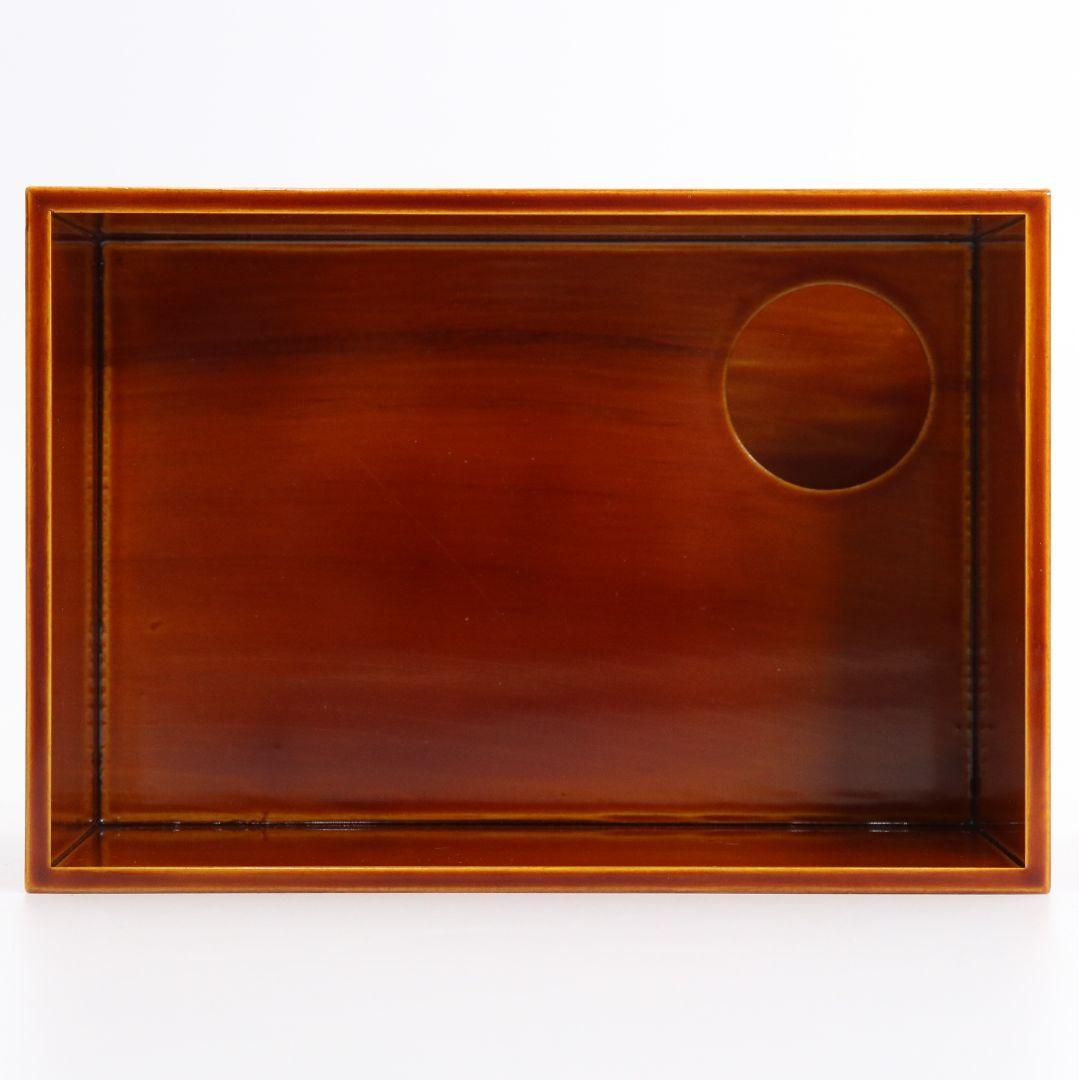 飛騨春慶塗 茶器揃 茶箱 茶筅筒 茶杓 棗 茶碗 巾筒 茶道具　N457　DK1