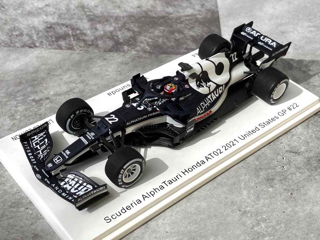 キッドボックス別注 1/43 アルファタウリAT02 2021USGP 角田裕毅