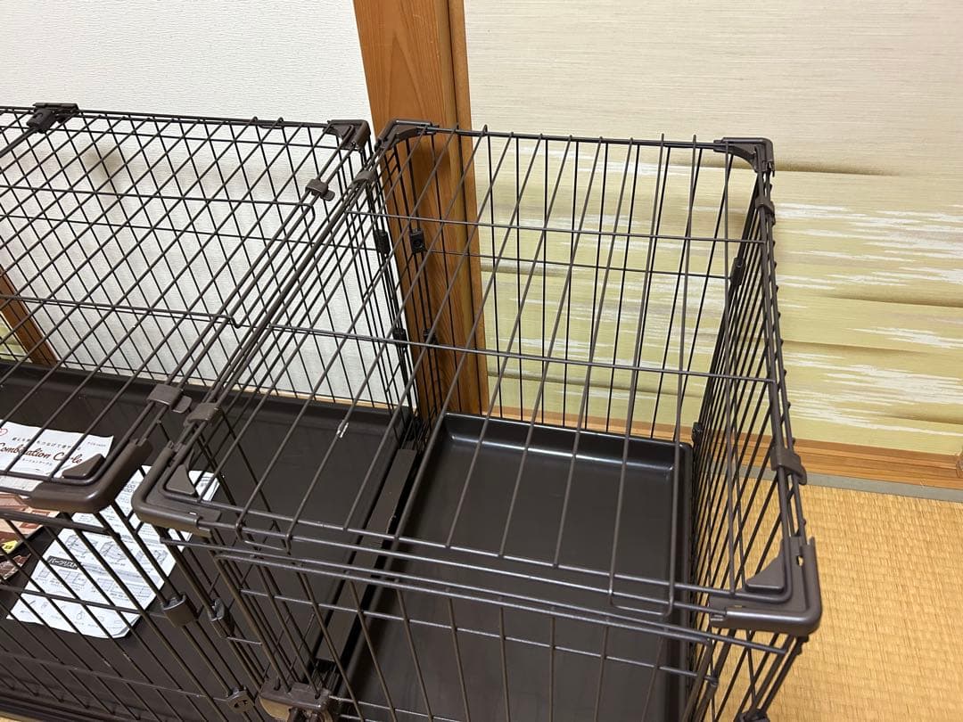 アイリスオーヤマ犬用ペットサークル 2つ連結可能PCS1400V